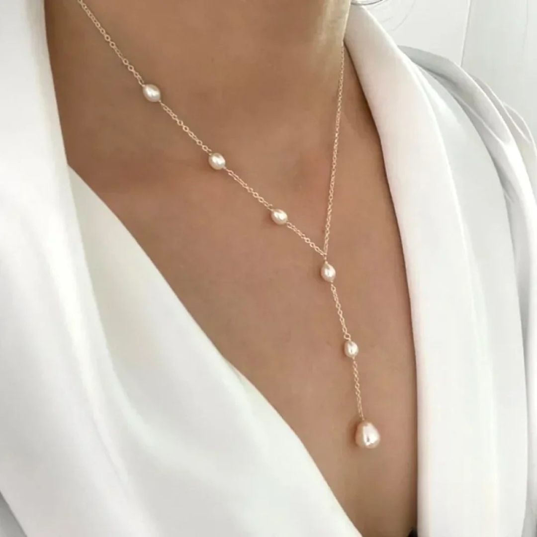 Ilse - Vintage-Anhänger-Perlenkette