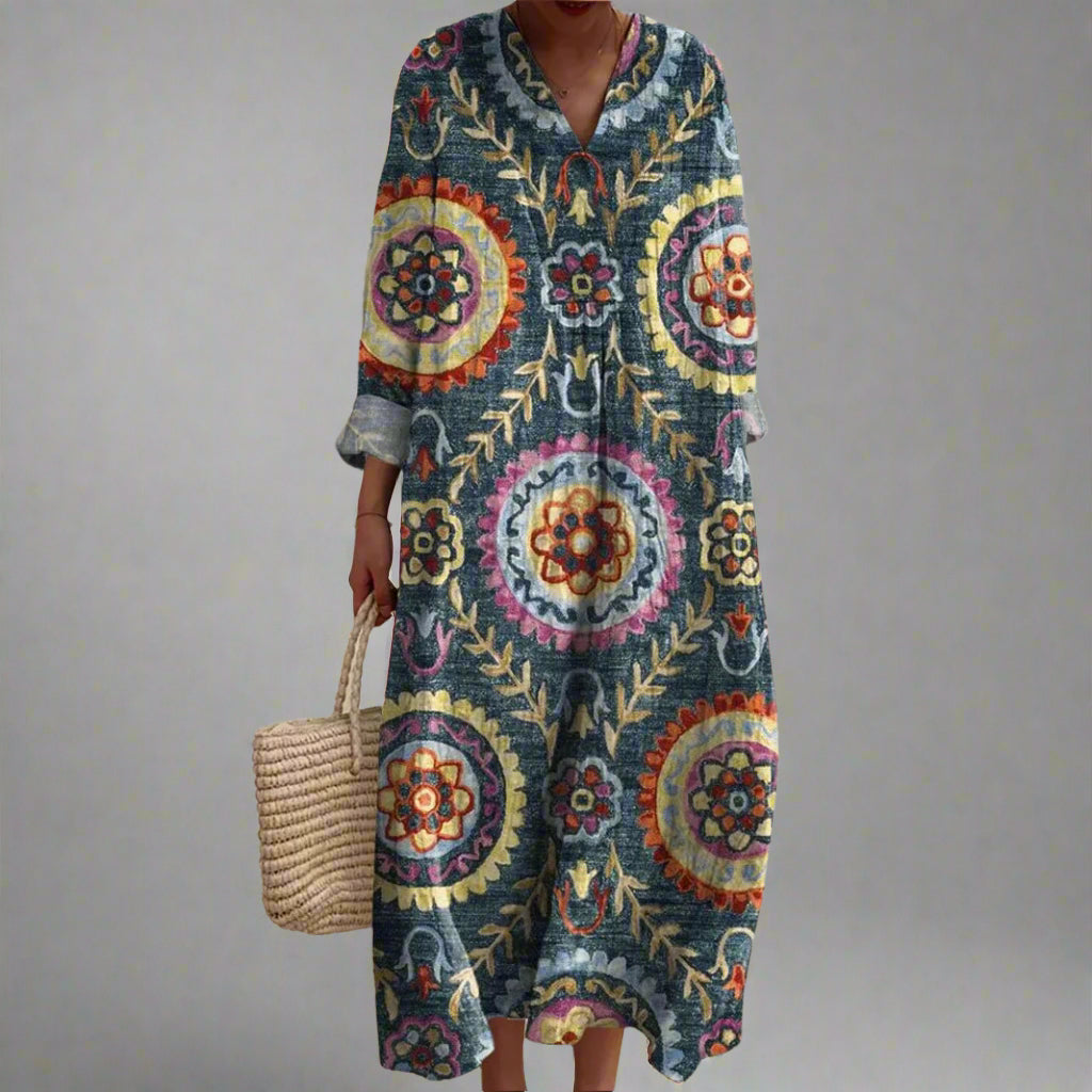 Margrit - Boho Maxikleid