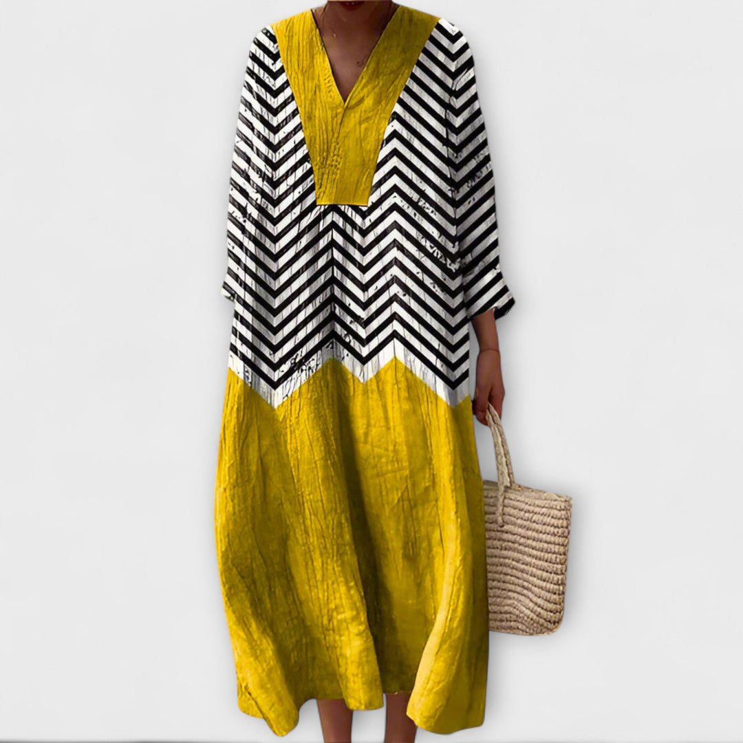 Wilma - Elegantes Kleid mit geometrischem Design