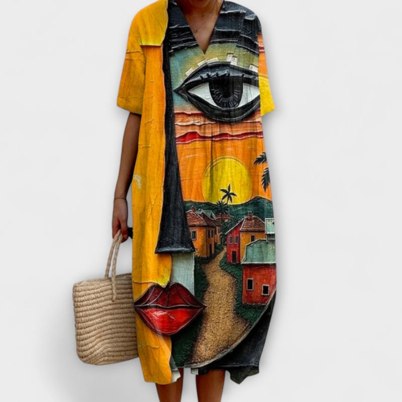 Victoria – Luftiges Knielanges Sommerkleid