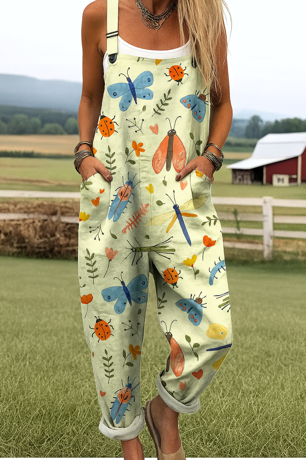Lavina - Künstlerischer Overall-Jumpsuit