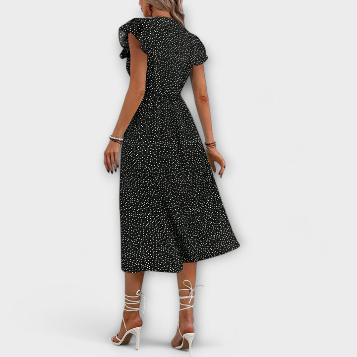 Irina-Marie - Schickes Polka-Dot-Midi-Kleid