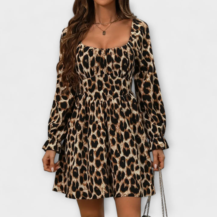 Tabea - Bezauberndes Kleid mit Leopardenprint