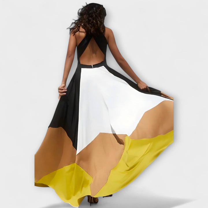 Madeleine - Langes Kleid mit Offenem Rücken
