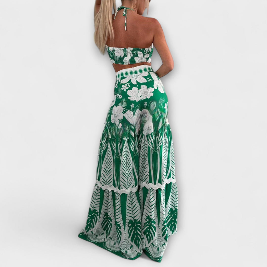 Amelie - Cassie Ric Rac Trim Halter Ring Set