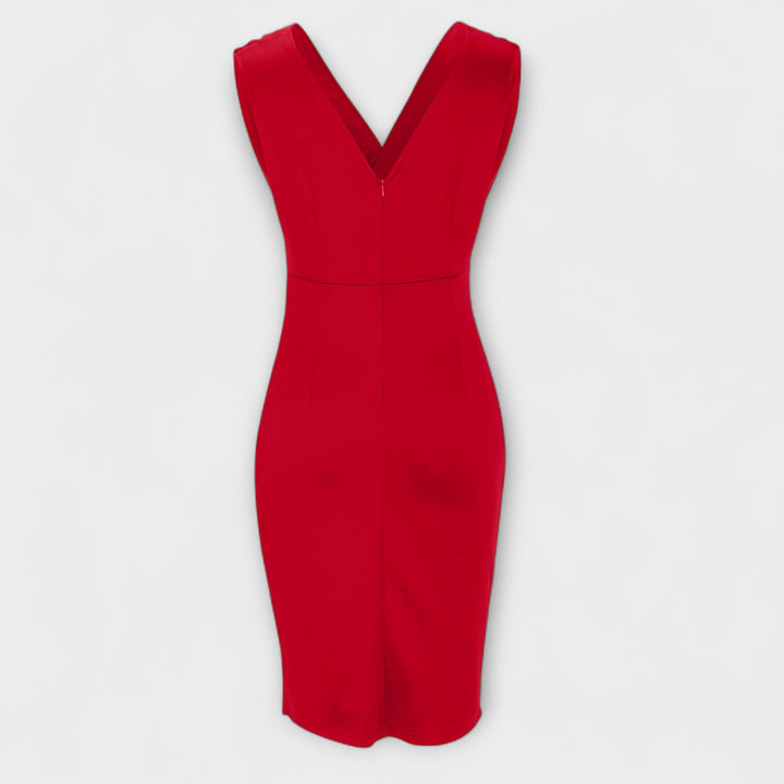 Isolde-Marie - V-Ausschnitt Split Kleid