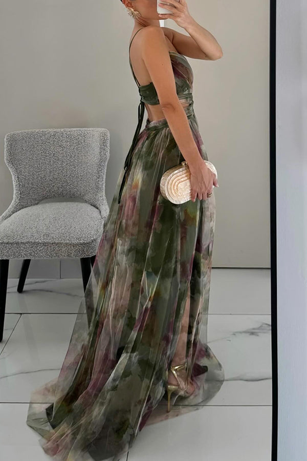 Leni – Florales Maxikleid