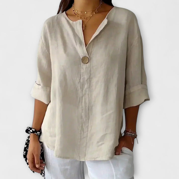 Karina - Stilvolle Bluse mit V-Ausschnitt