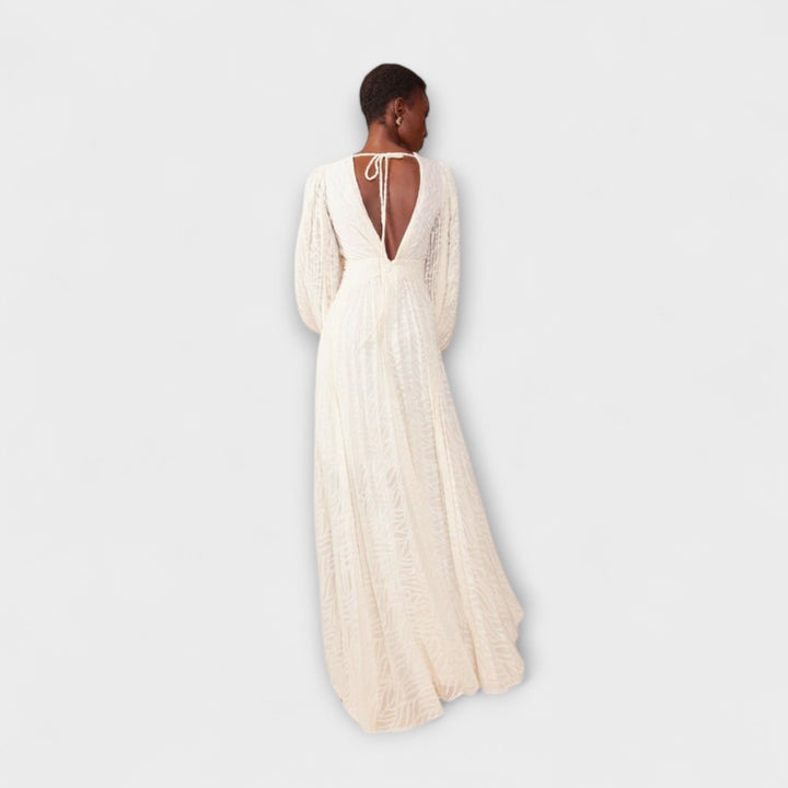 Larissa - Creme Maxi-Kleid von Allegory
