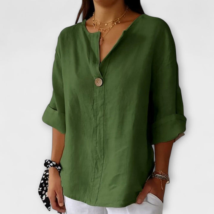 Karina - Stilvolle Bluse mit V-Ausschnitt