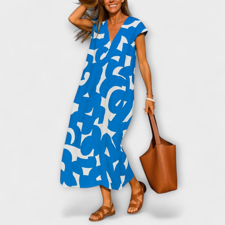 Anita – Leichtes Kleid mit V-Ausschnitt
