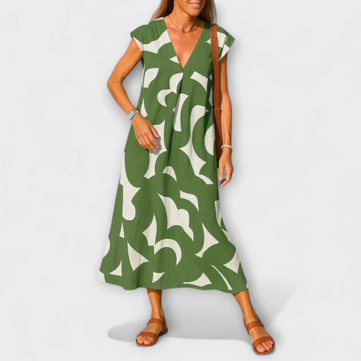 Anita – Leichtes Kleid mit V-Ausschnitt