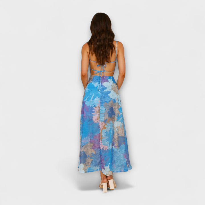 Heidrun - Blumendruck-Trägerkleid für Damen - Stilvoll und Verführerisch
