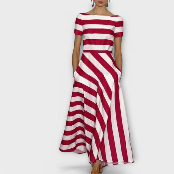Klara-Louise - gestreiftes Maxikleid