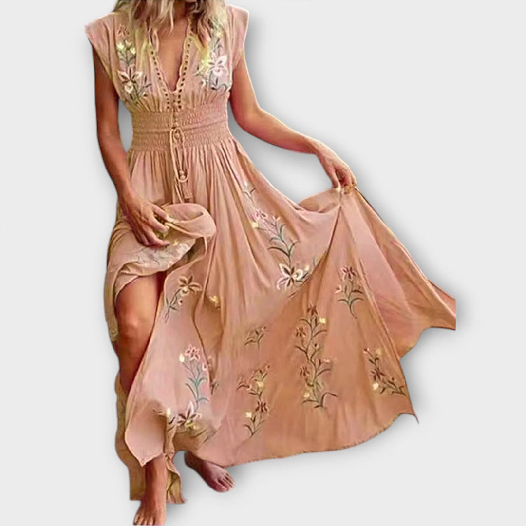 Greta – Boho-Kleid mit zauberhaften Stickereien