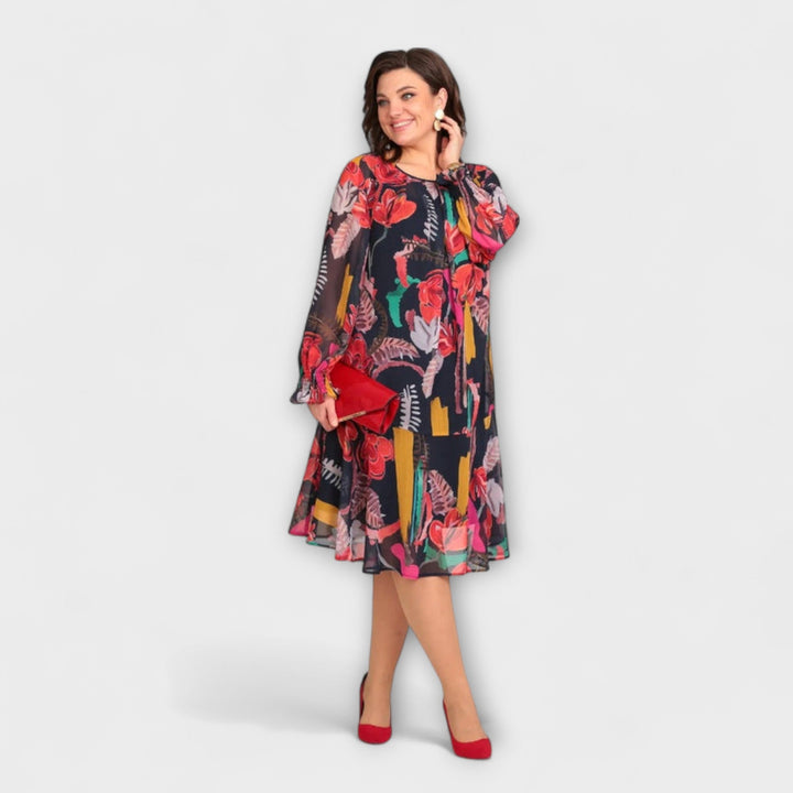 Hermine - Elegantes Plus-Size-Kleid für ultimativen Komfort