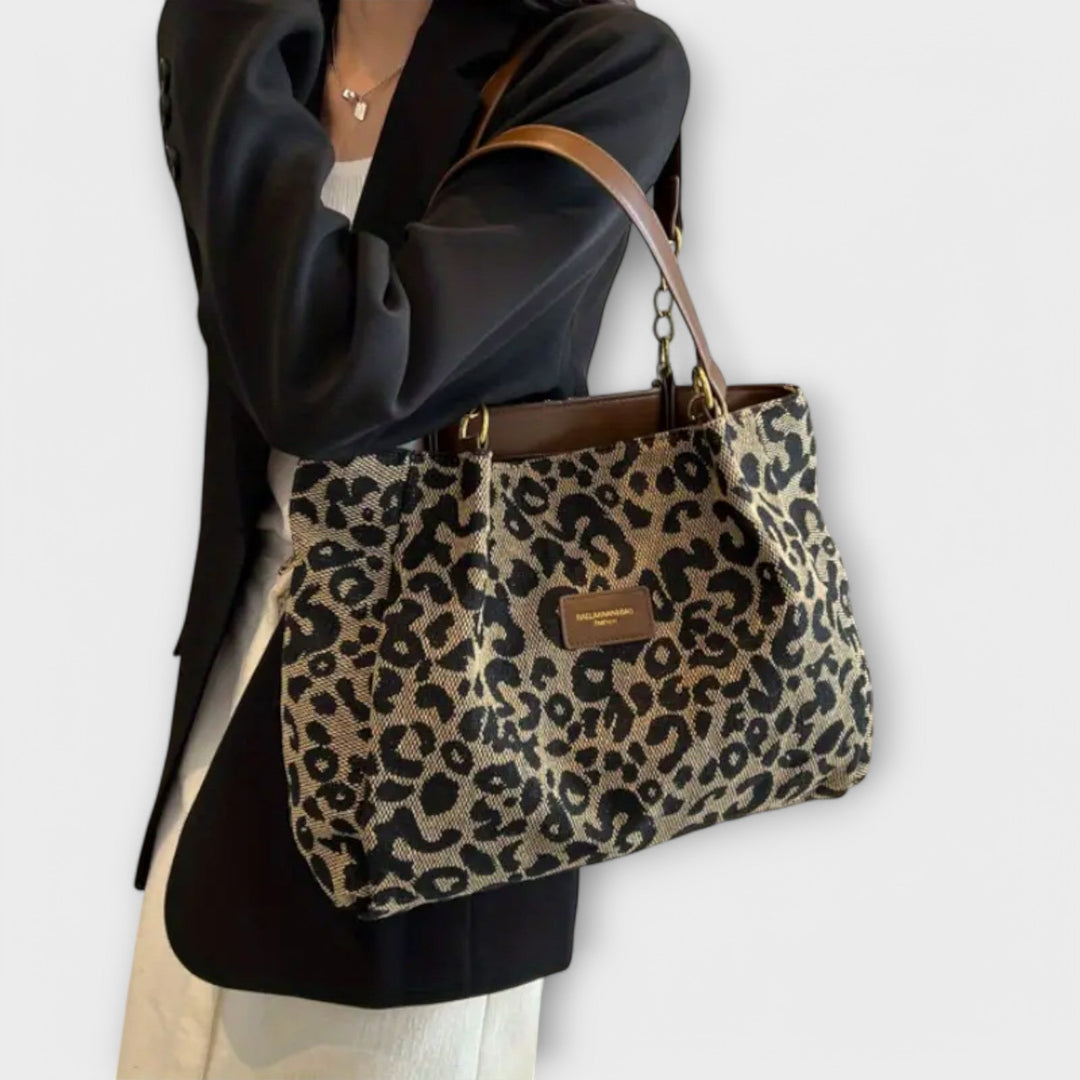 Ilse - Leopard Canvas Tote