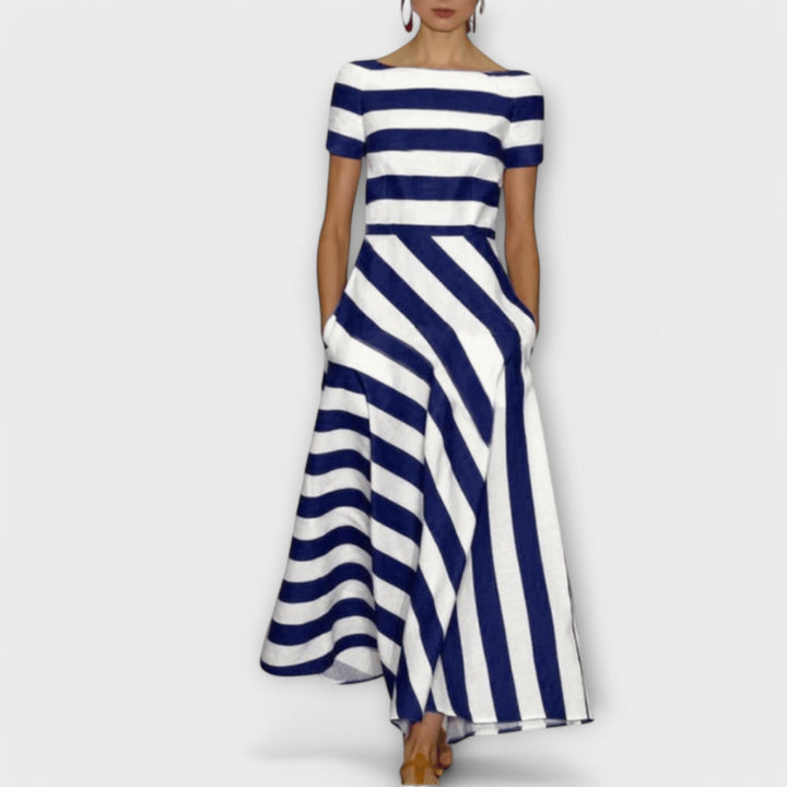 Klara-Louise - gestreiftes Maxikleid