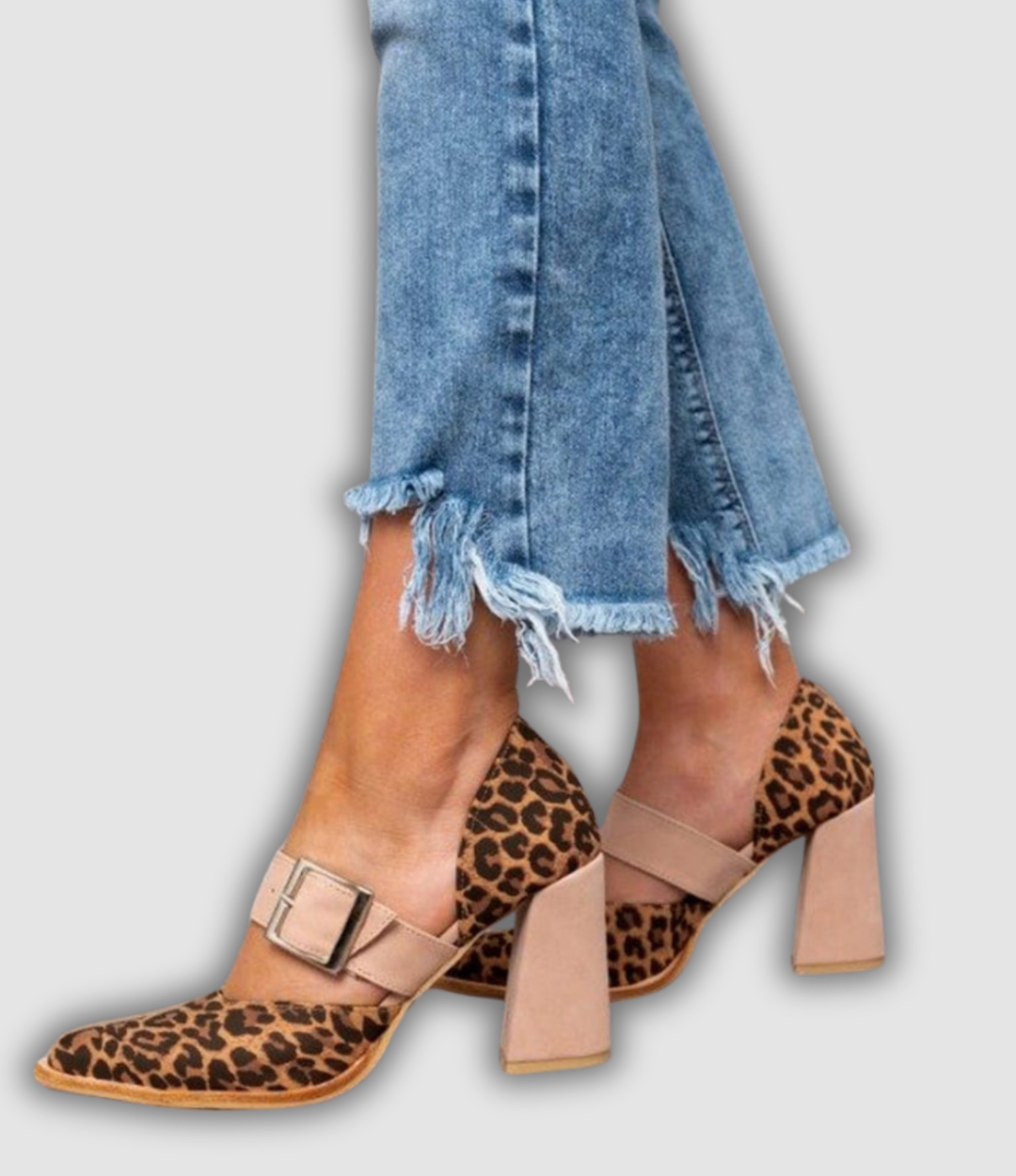 Mathildis - Leopard Wildleder Heels