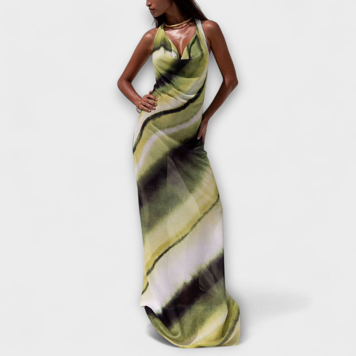 Miriam - Klassisches Tie-Dye Gradient Maxi Kleid