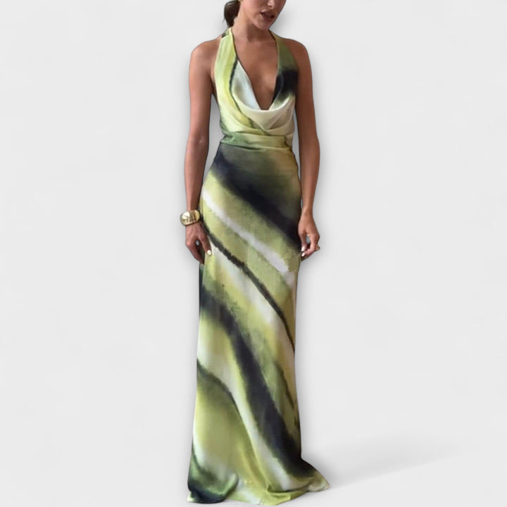 Miriam - Klassisches Tie-Dye Gradient Maxi Kleid
