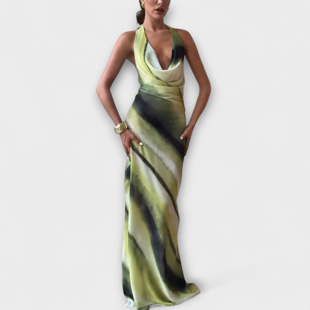Miriam - Klassisches Tie-Dye Gradient Maxi Kleid