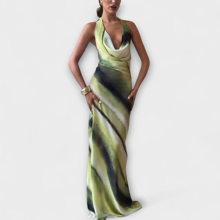 Miriam - Klassisches Tie-Dye Gradient Maxi Kleid