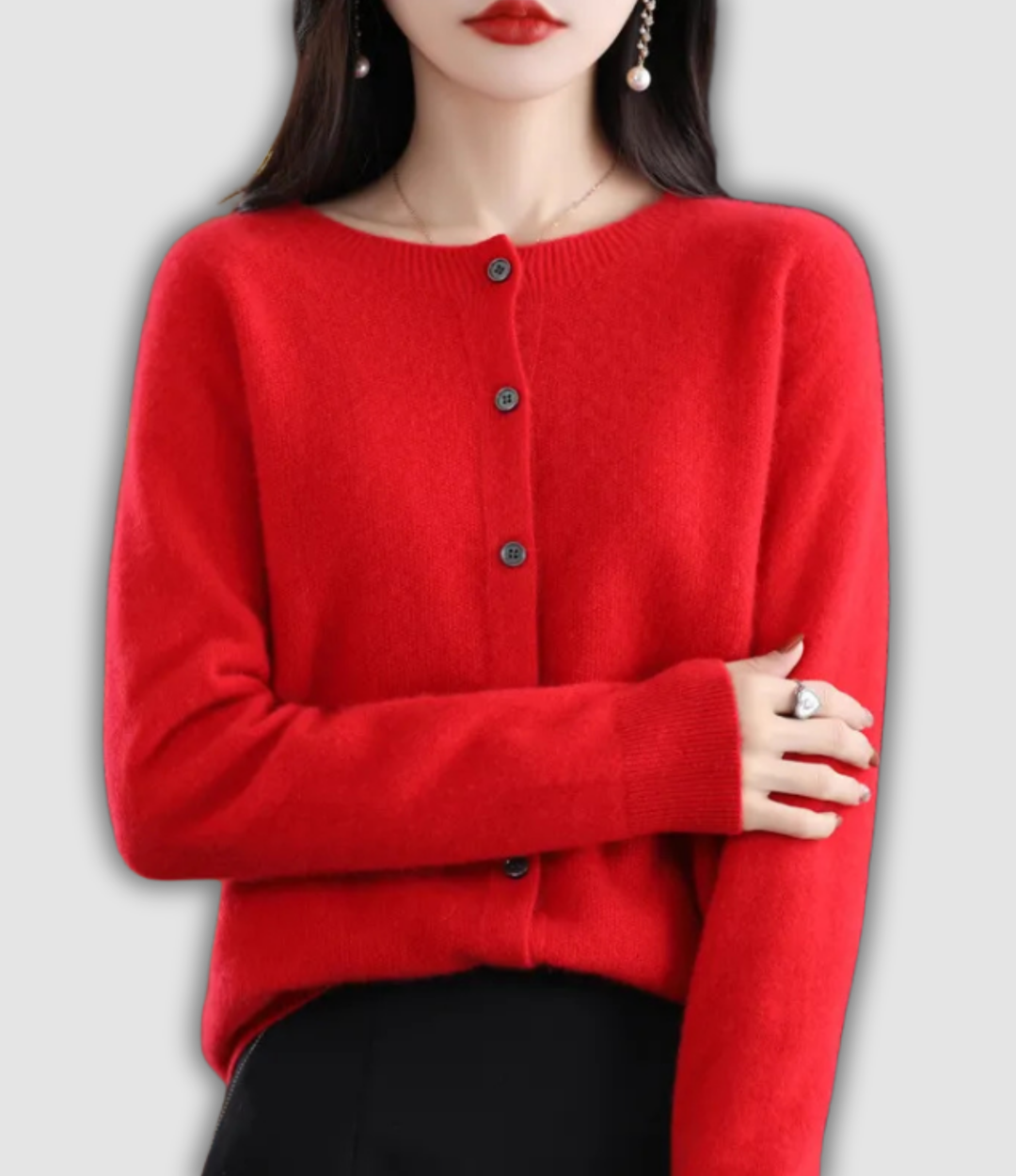 Wilfriede - Klassische Strickjacke