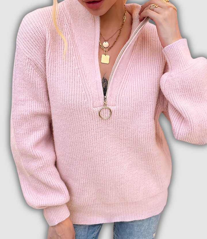 Waltraut - Pullover mit Reißverschluss