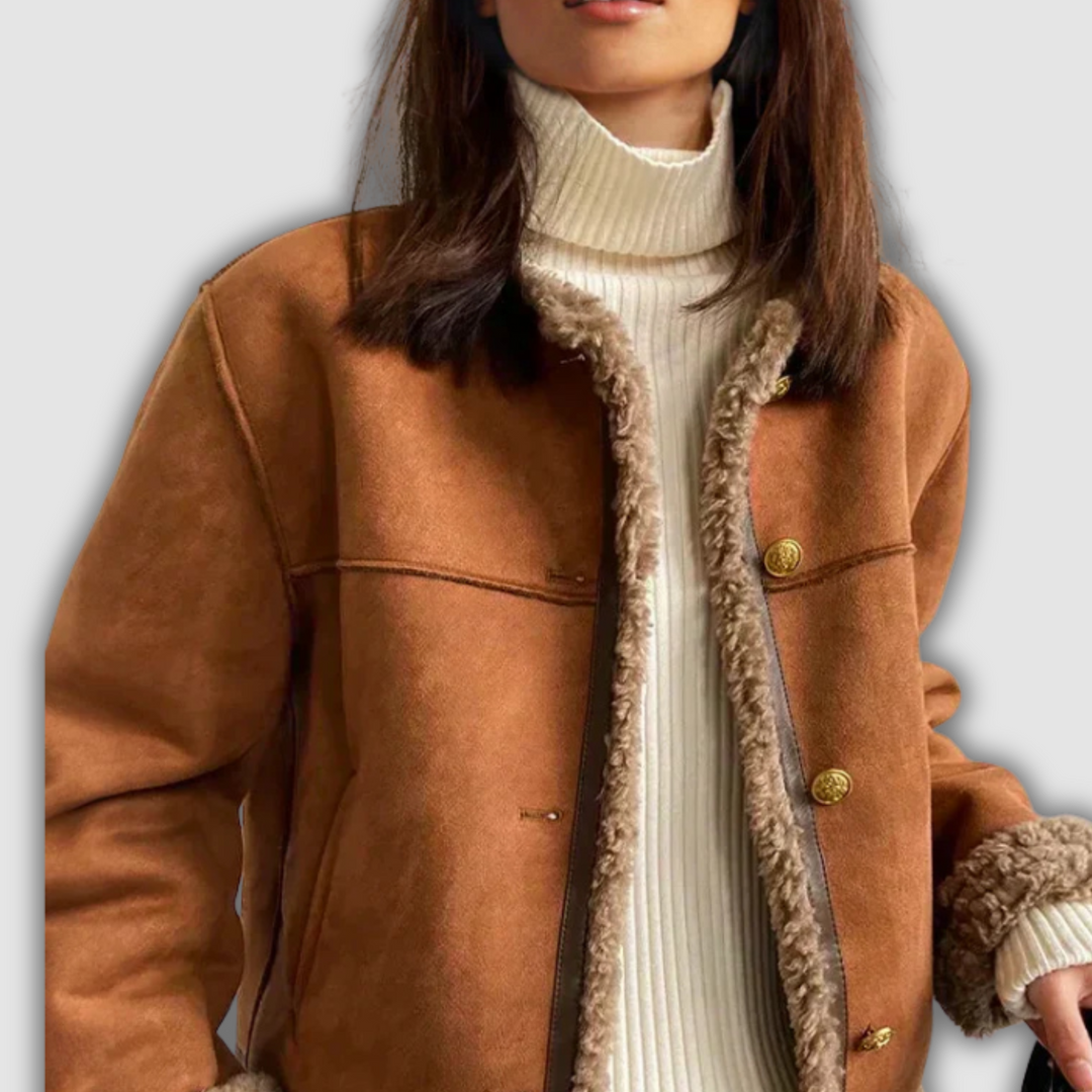 Caelith - Warme und raffinierte Lederjacke