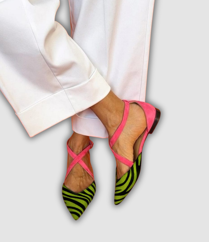 Adela - Zebra Ballerinas