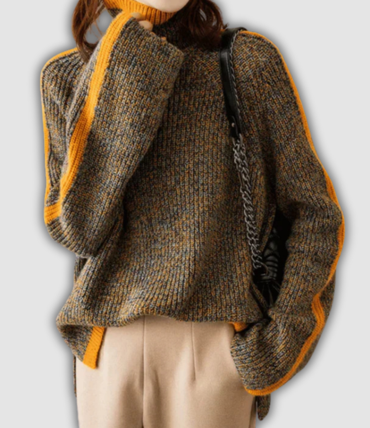 Hilma - Pullover mit hohem Kragen
