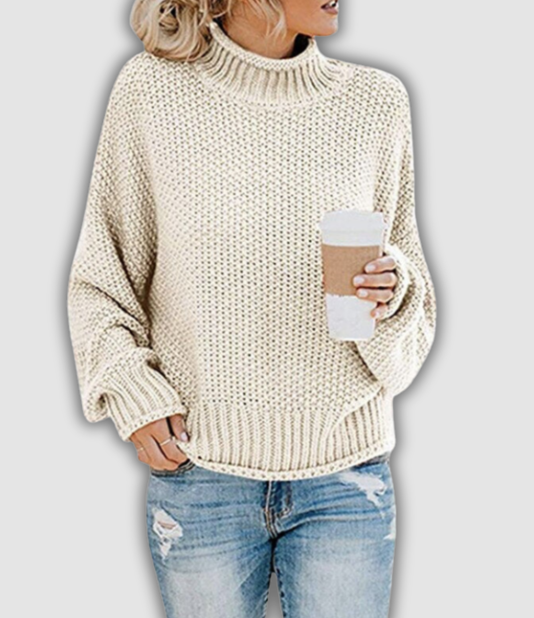 Marlis - Pullover mit Stehkragen