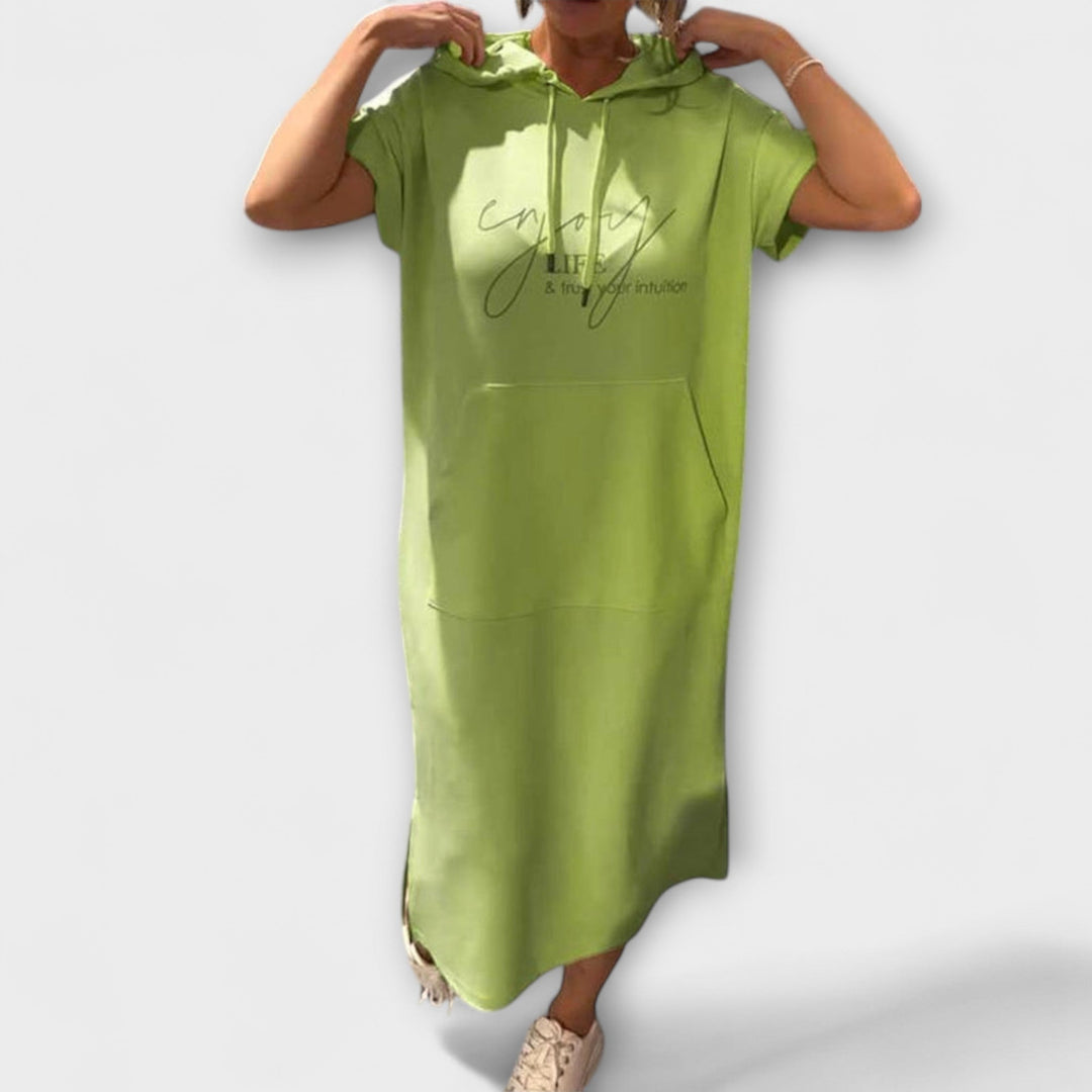 Jule - Entspanntes Kapuzenkleid