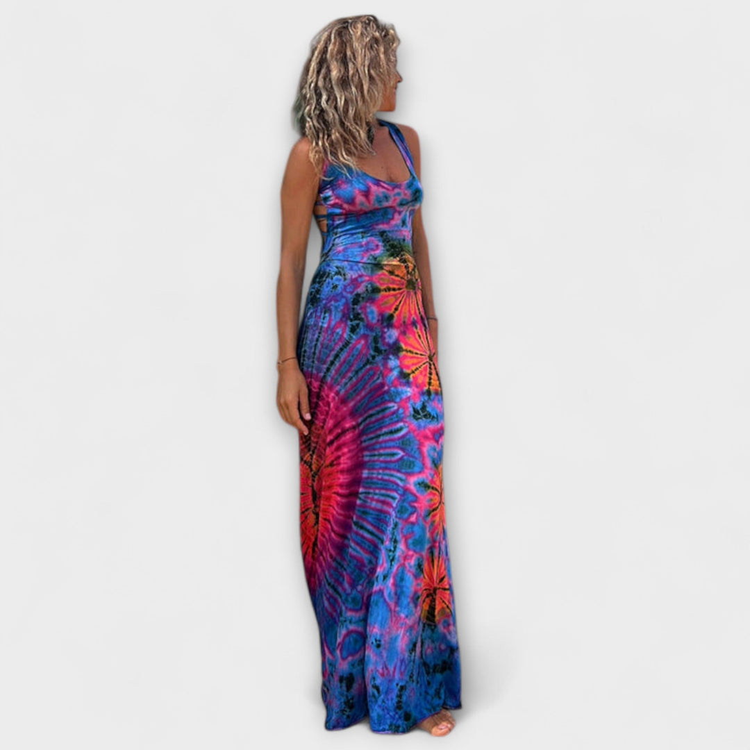 Elisabeth - La Bamba Tie-Dye Print Maxikleid