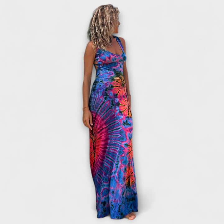 Elisabeth - La Bamba Tie-Dye Print Maxikleid
