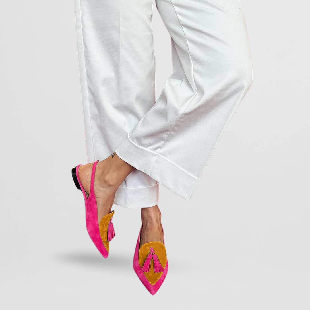 Anna - Bunte spitze Loafer