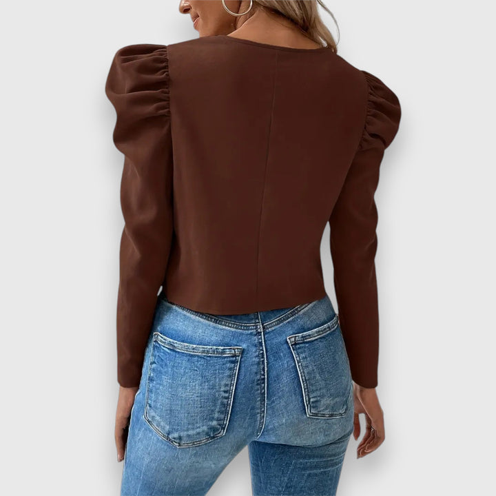 Adelheid – Damenjacke mit Puffärmeln