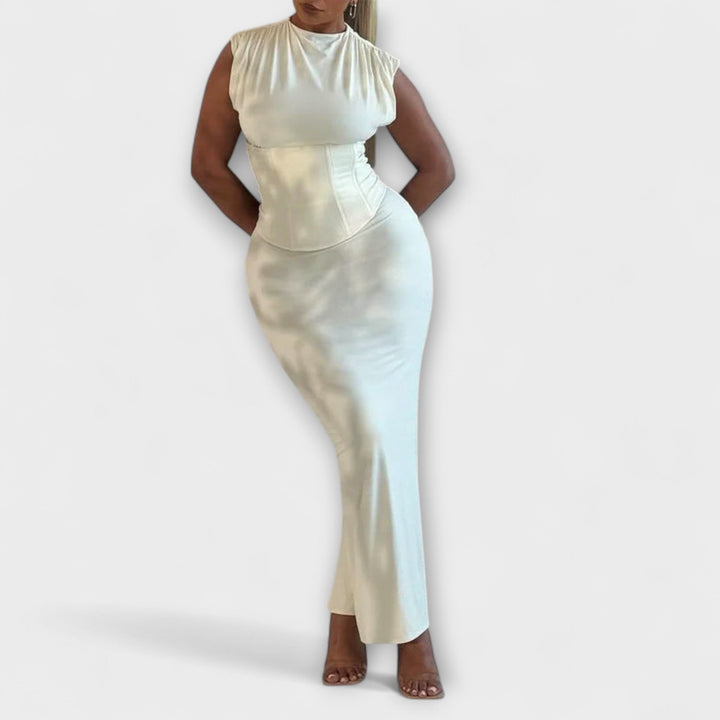 Heidi - Strapless Korsett Maxikleid