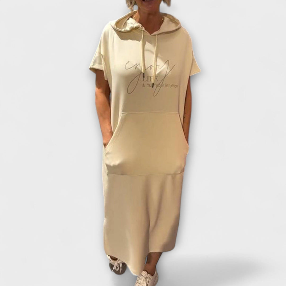 Jule - Entspanntes Kapuzenkleid