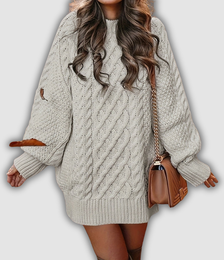 Etta - Strickpullover mit Zopfmuster