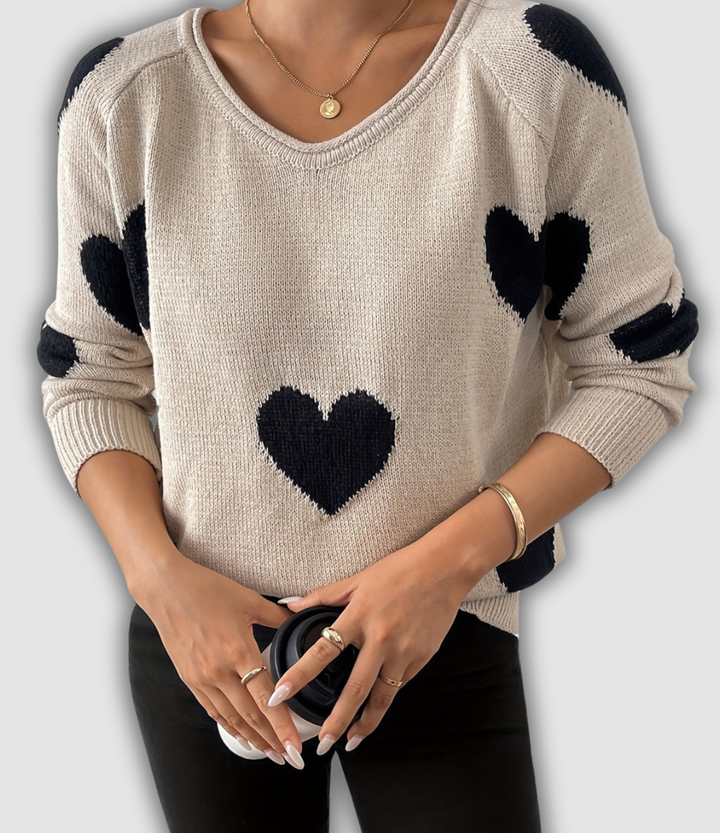 Delfina - Eleganter Langarm Pullover