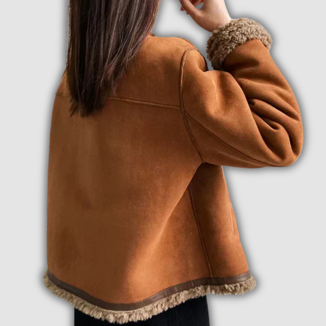 Caelith - Warme und raffinierte Lederjacke