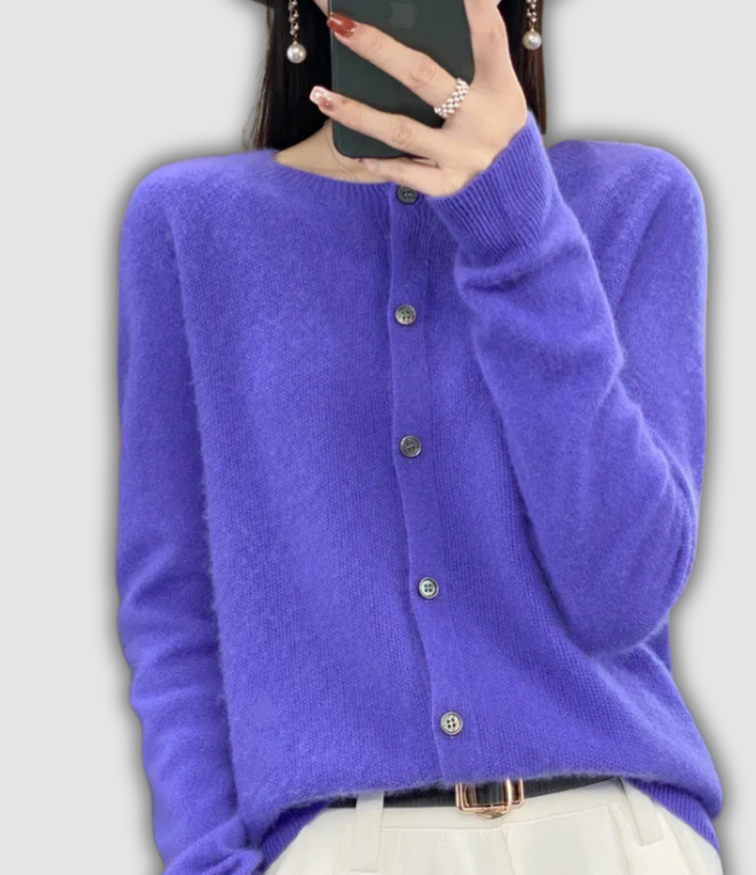 Wilfriede - Klassische Strickjacke