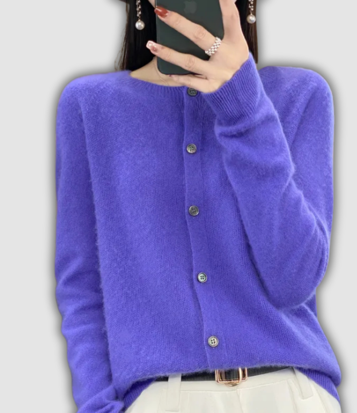 Wilfriede - Klassische Strickjacke