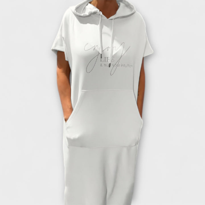 Jule - Entspanntes Kapuzenkleid