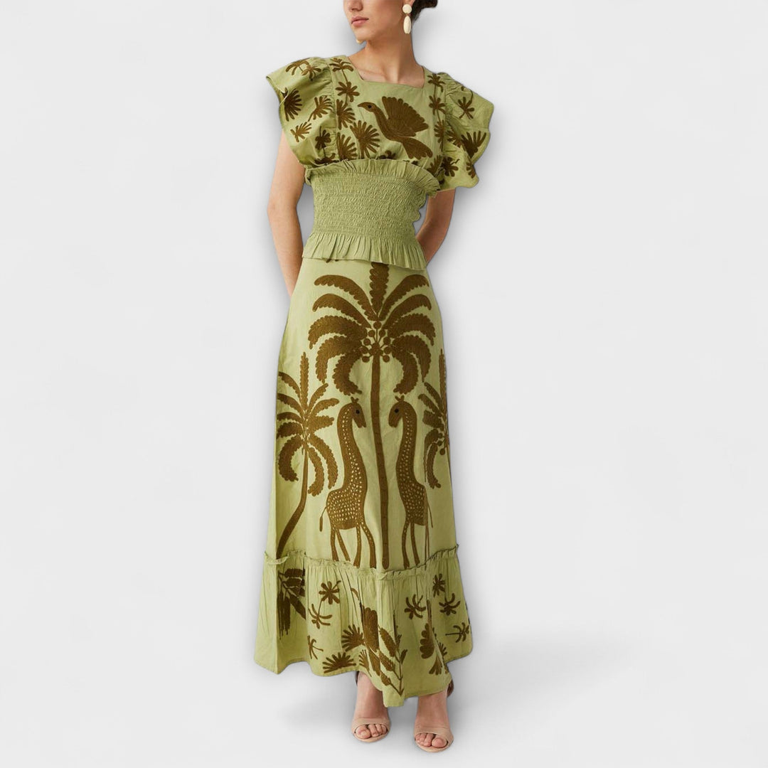 Britta - Schickes Palmbaumkleid