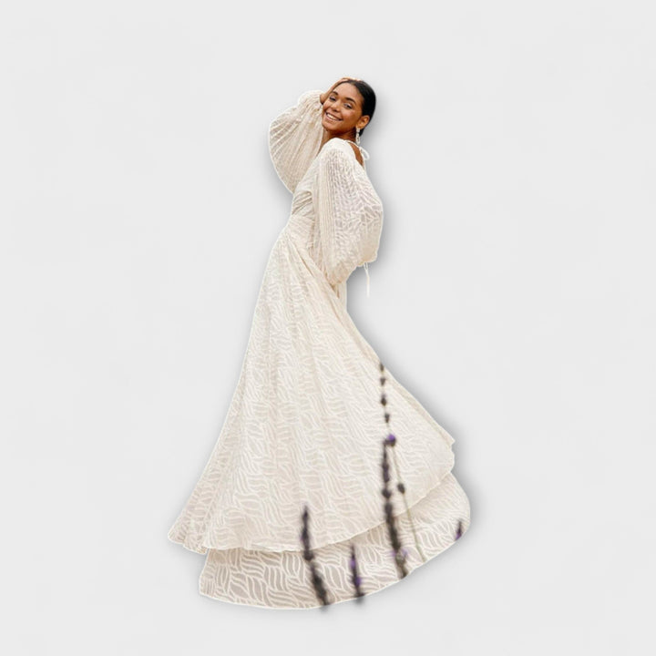 Larissa - Creme Maxi-Kleid von Allegory