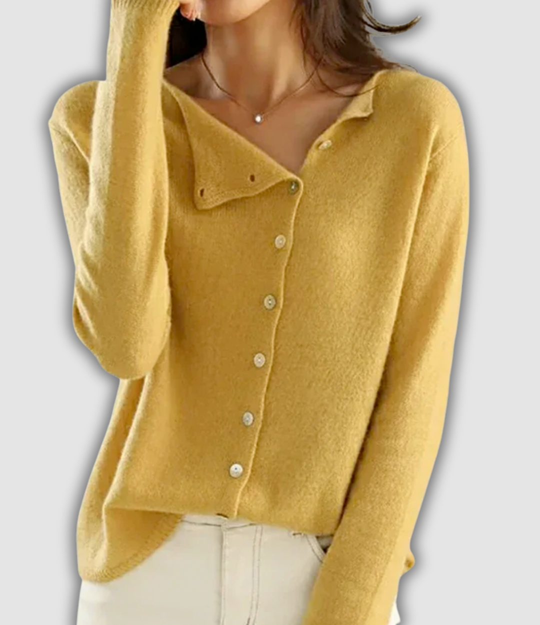 Meike - Eleganter Strickjackenpullover