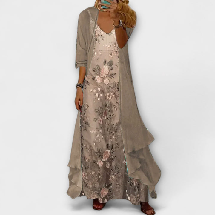 Zenzi - Maxikleid mit Jacke (2-teiliges Set)